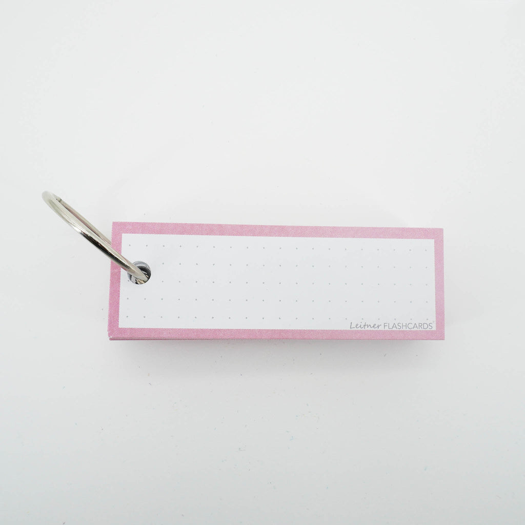 Leitner Vocabulary Cards Pastel Dotted pink 7
