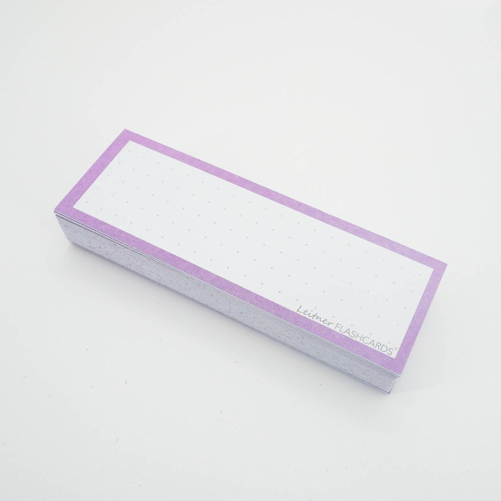 Leitner Vocabulary Cards Pastel Dotted purple 3