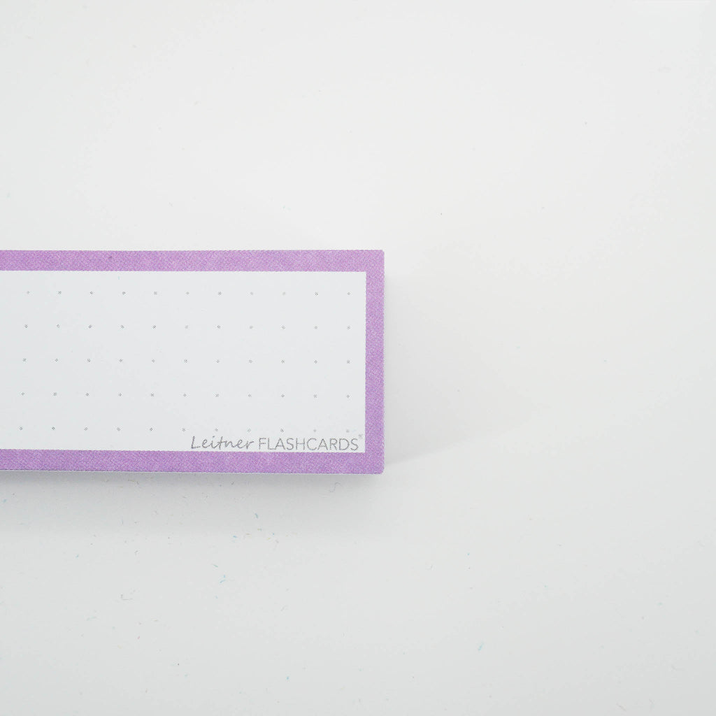 Leitner Vocabulary Cards Pastel Dotted purple 5