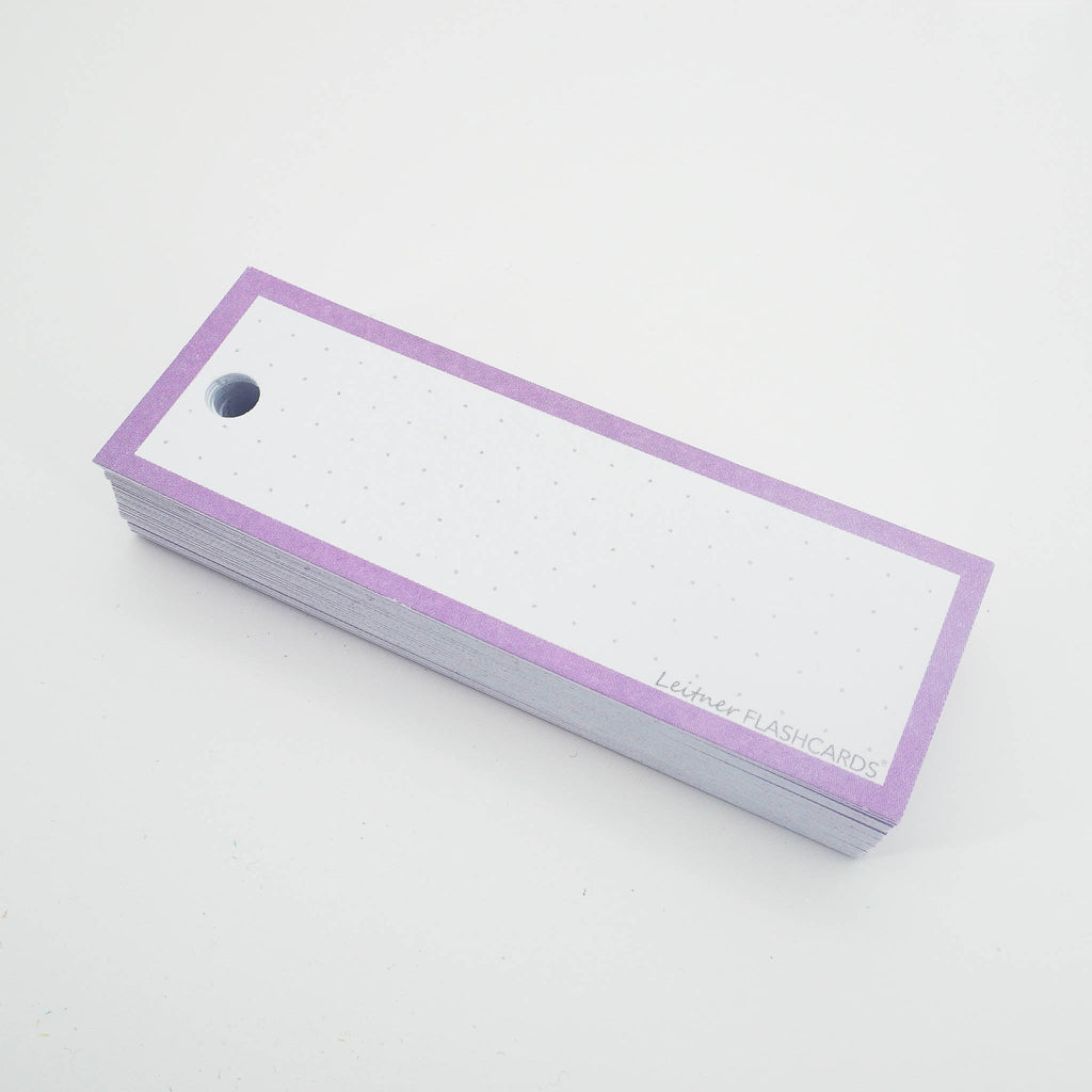 Leitner Vocabulary Cards Pastel Dotted purple 6