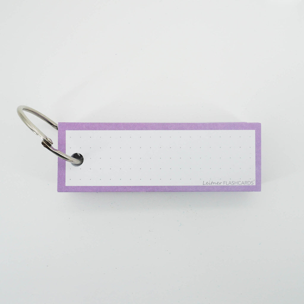 Leitner Vocabulary Cards Pastel Dotted purple 8