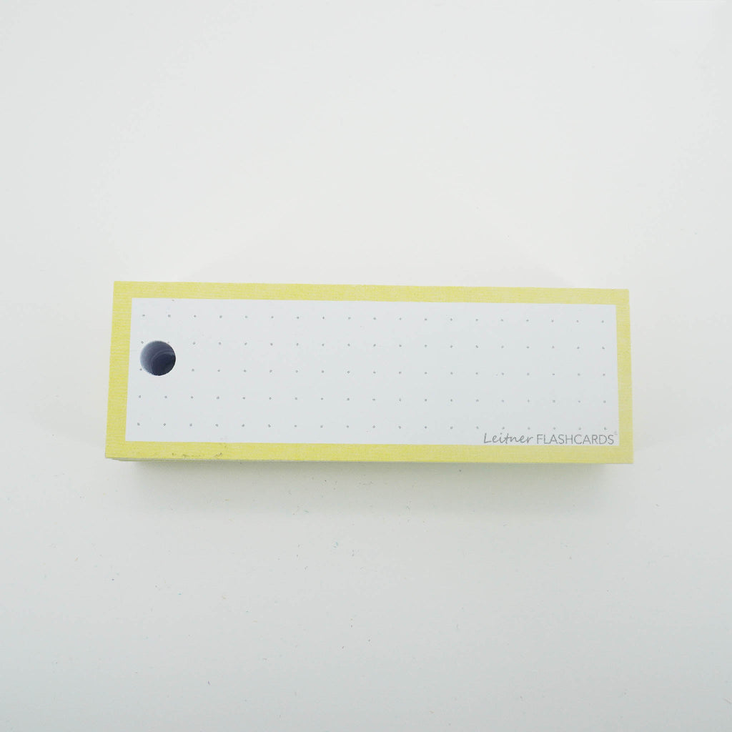 Leitner Vocabulary Cards Pastel Dotted yellow 7
