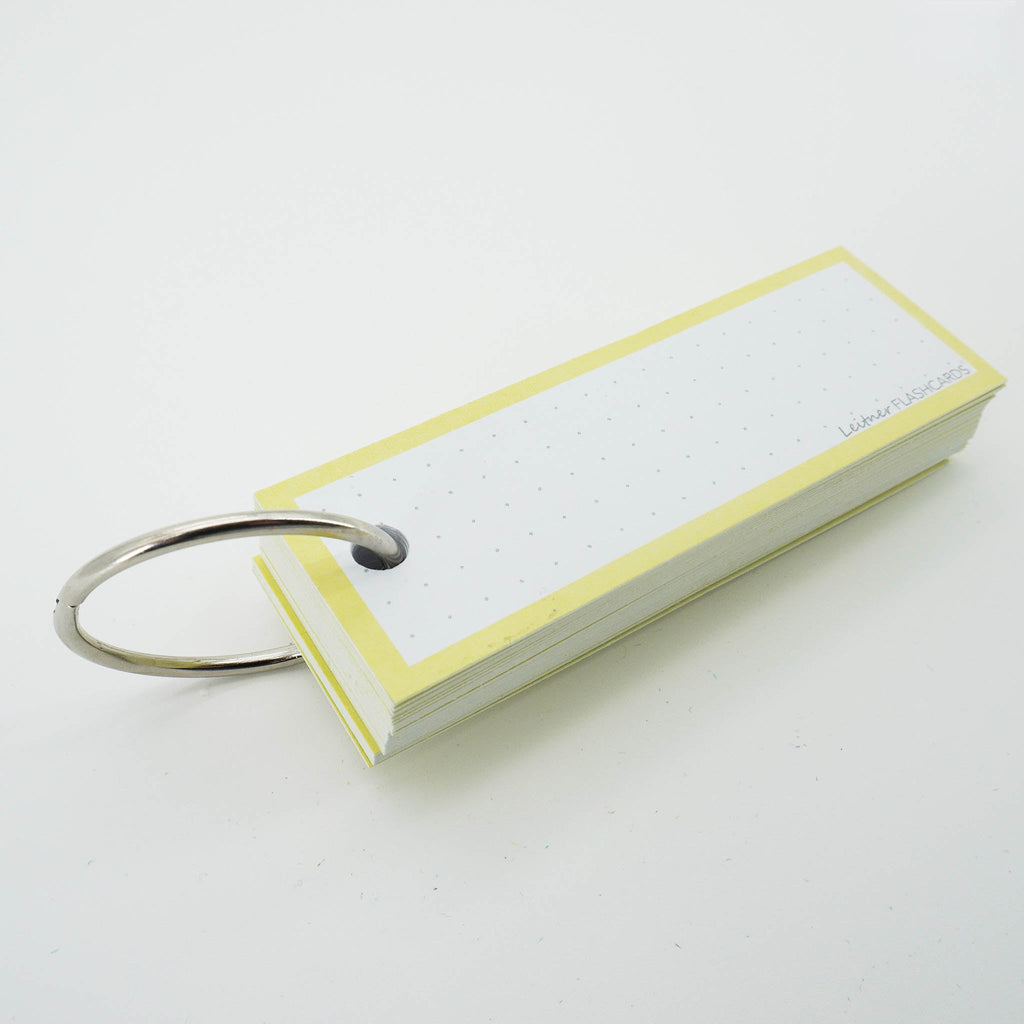 Leitner Vocabulary Cards Pastel Dotted yellow 9