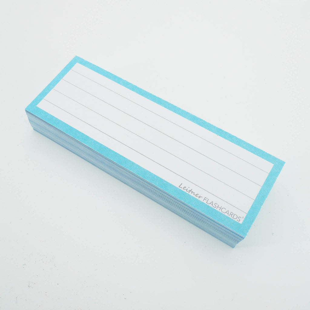 Leitner Vocabulary Cards Pastel Lined blue 2