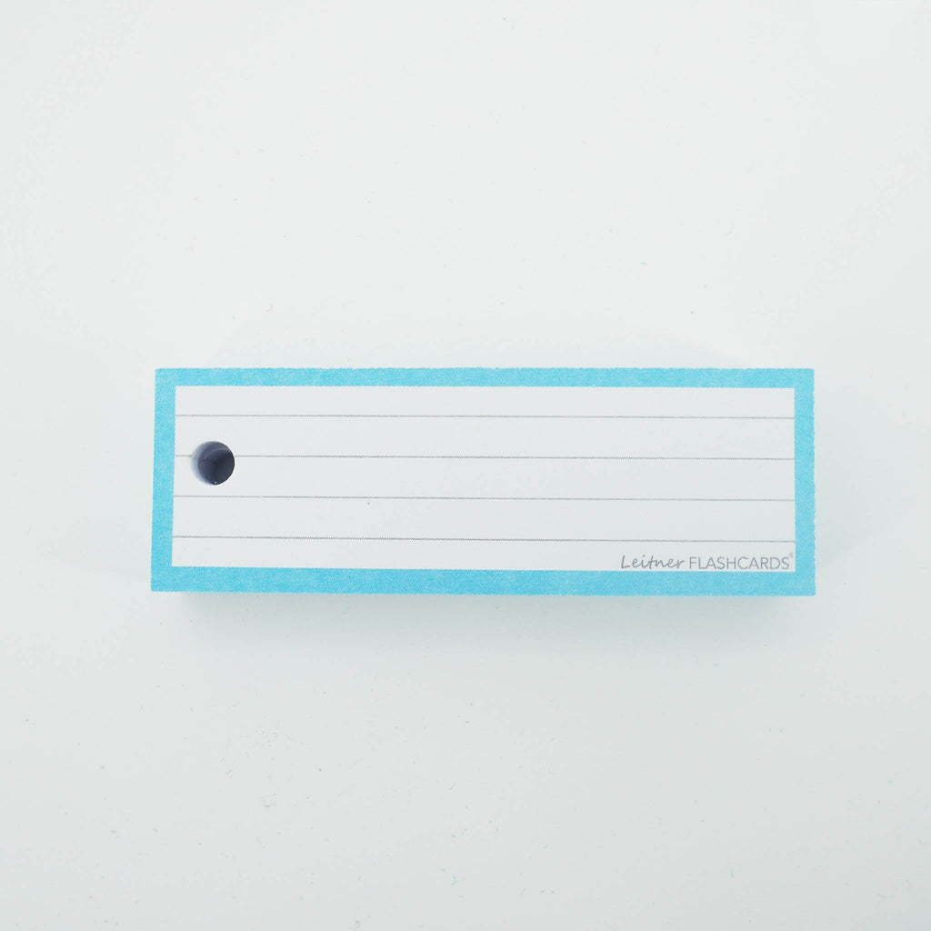 Leitner Vocabulary Cards Pastel Lined blue 6