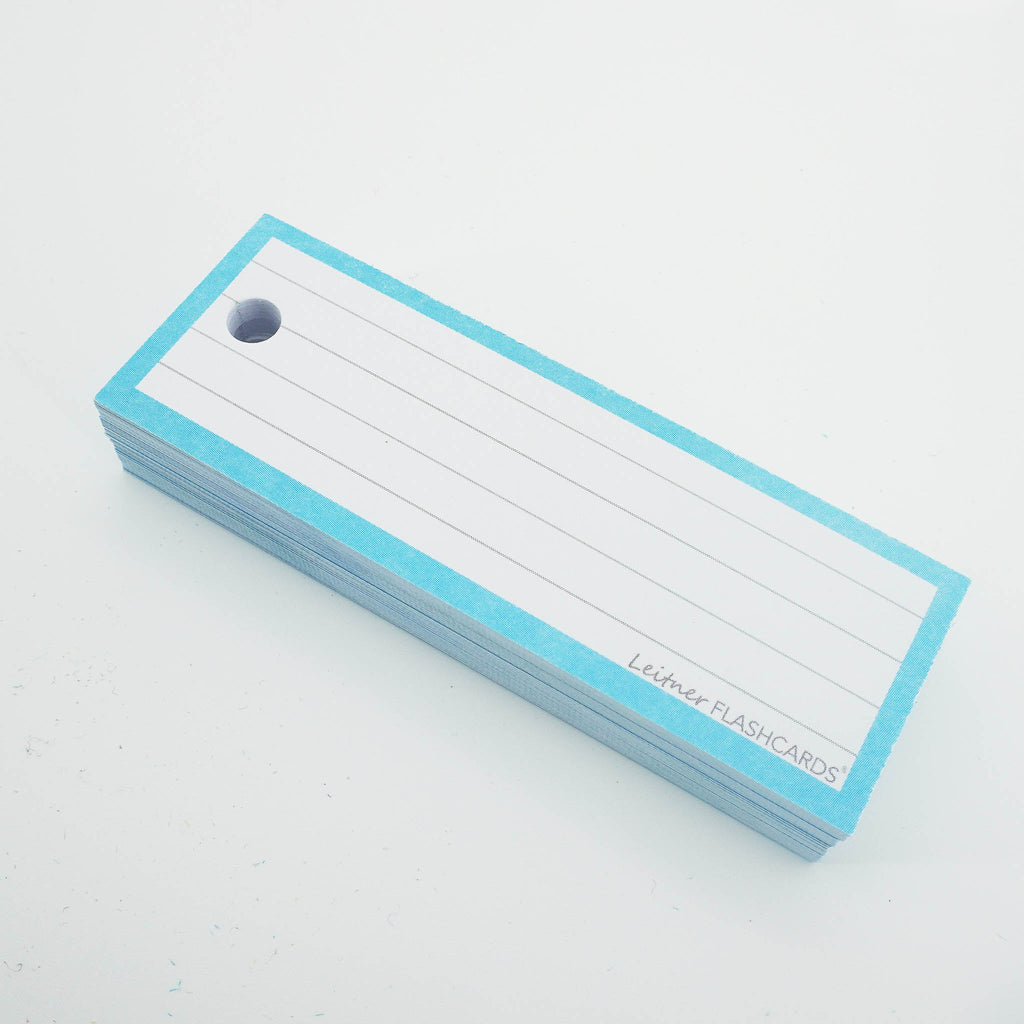 Leitner Vocabulary Cards Pastel Lined blue 7