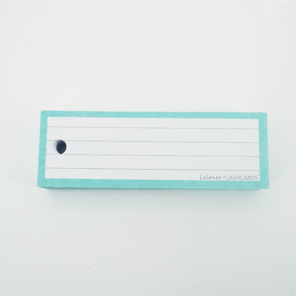 Leitner Vocabulary Cards Pastel Lined green 7