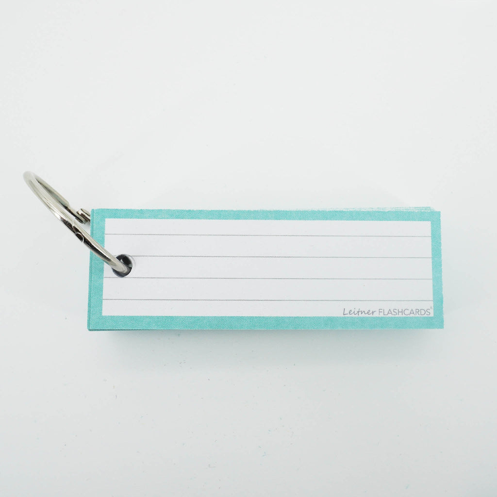 Leitner Vocabulary Cards Pastel Lined green 8