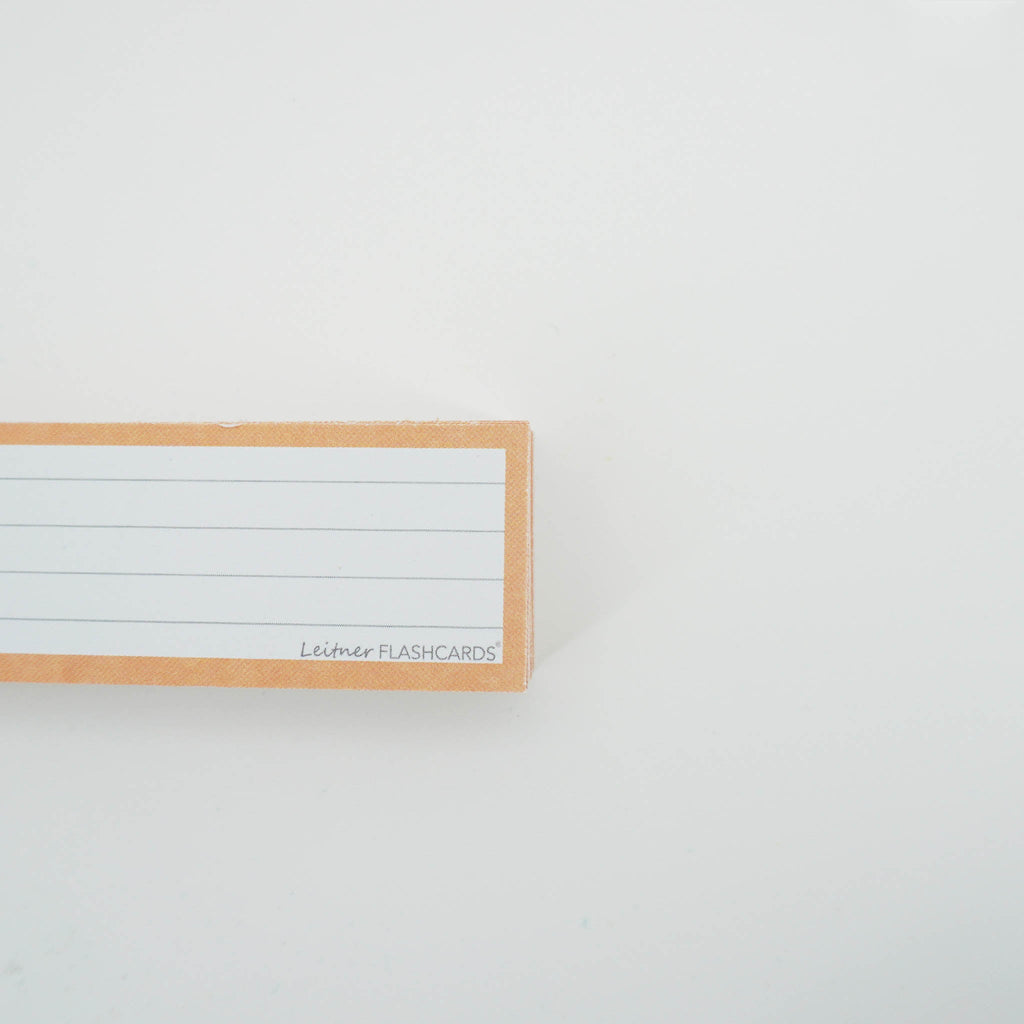 Leitner Vocabulary Cards Pastel Lined orange 4