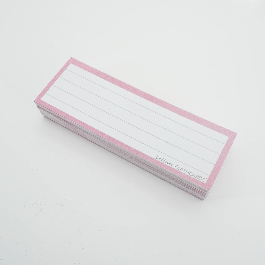 Leitner Vocabulary Cards Pastel Lined pink 2