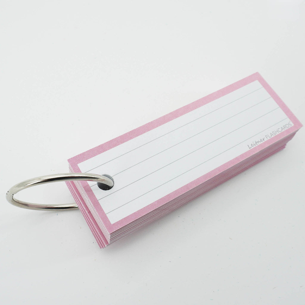Leitner Vocabulary Cards Pastel Lined pink 4