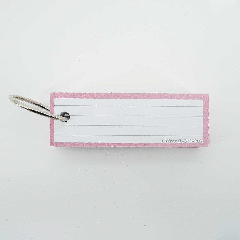 Leitner Vocabulary Cards Pastel Lined pink 5