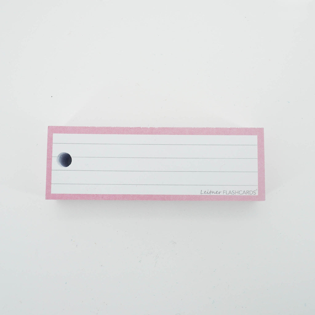 Leitner Vocabulary Cards Pastel Lined pink 6