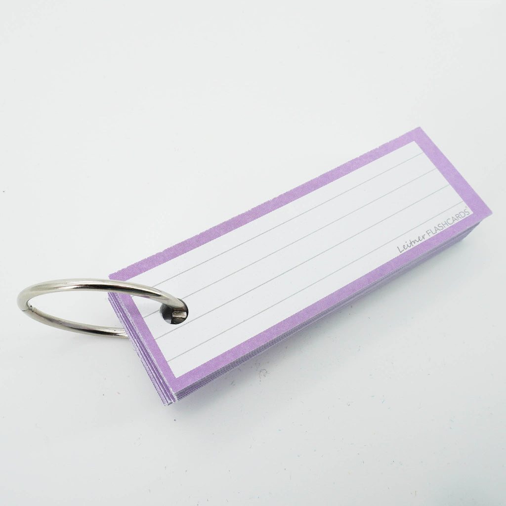 Leitner Vocabulary Cards Pastel Lined purple 4