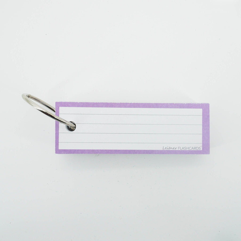 Leitner Vocabulary Cards Pastel Lined purple 5