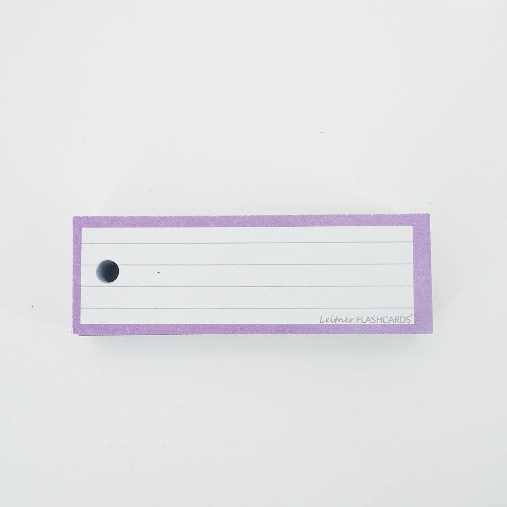 Leitner Vocabulary Cards Pastel Lined purple 6