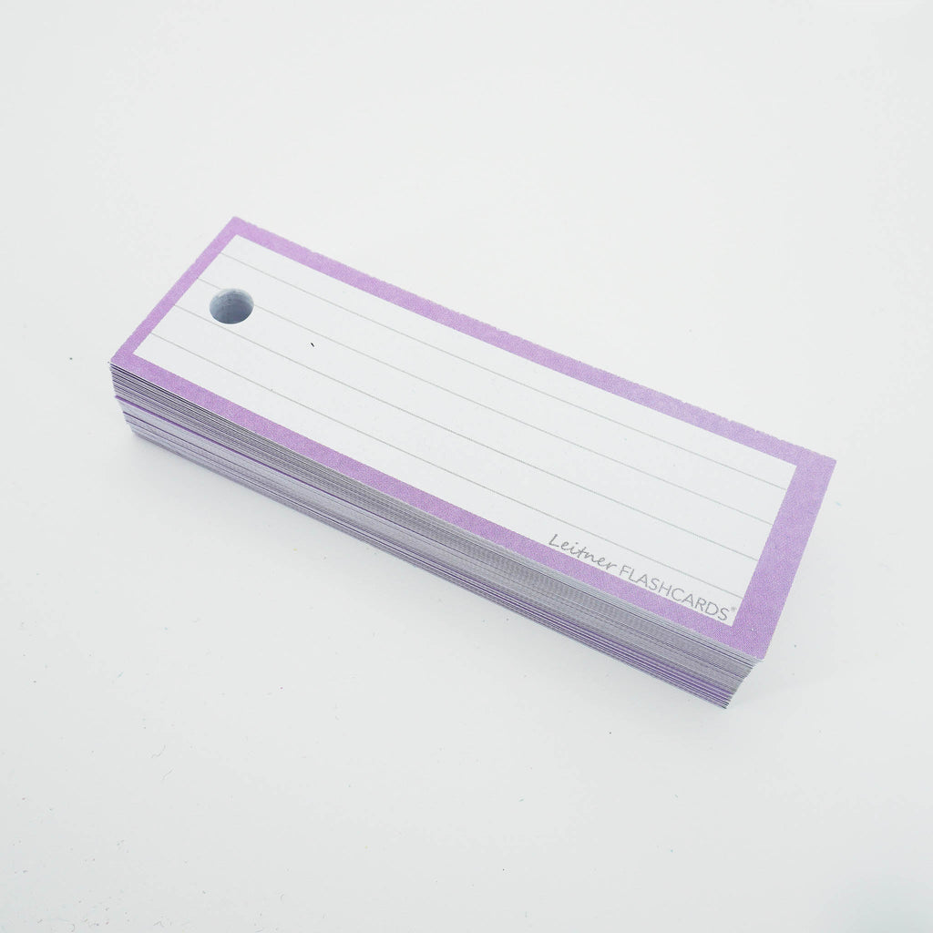 Leitner Vocabulary Cards Pastel Lined purple 7