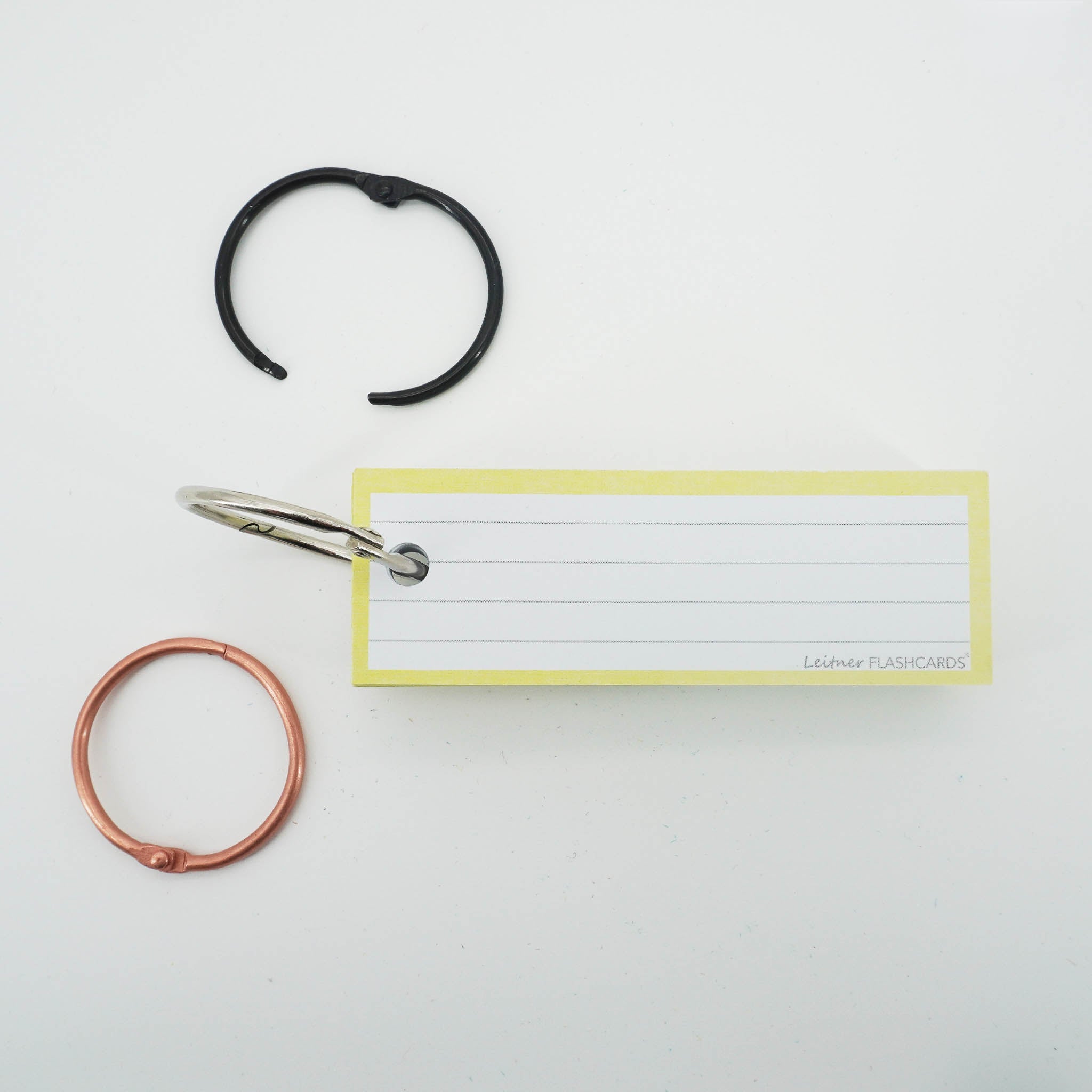 Leitner Vocabulary Cards Pastel Lined yellow 2