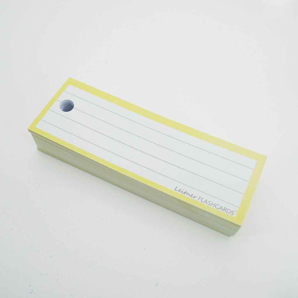 Leitner Vocabulary Cards Pastel Lined yellow 5
