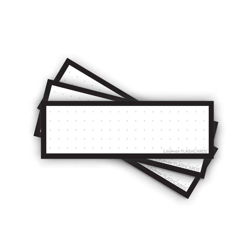 Leitner Vocabulary Cards Classic Dotted black