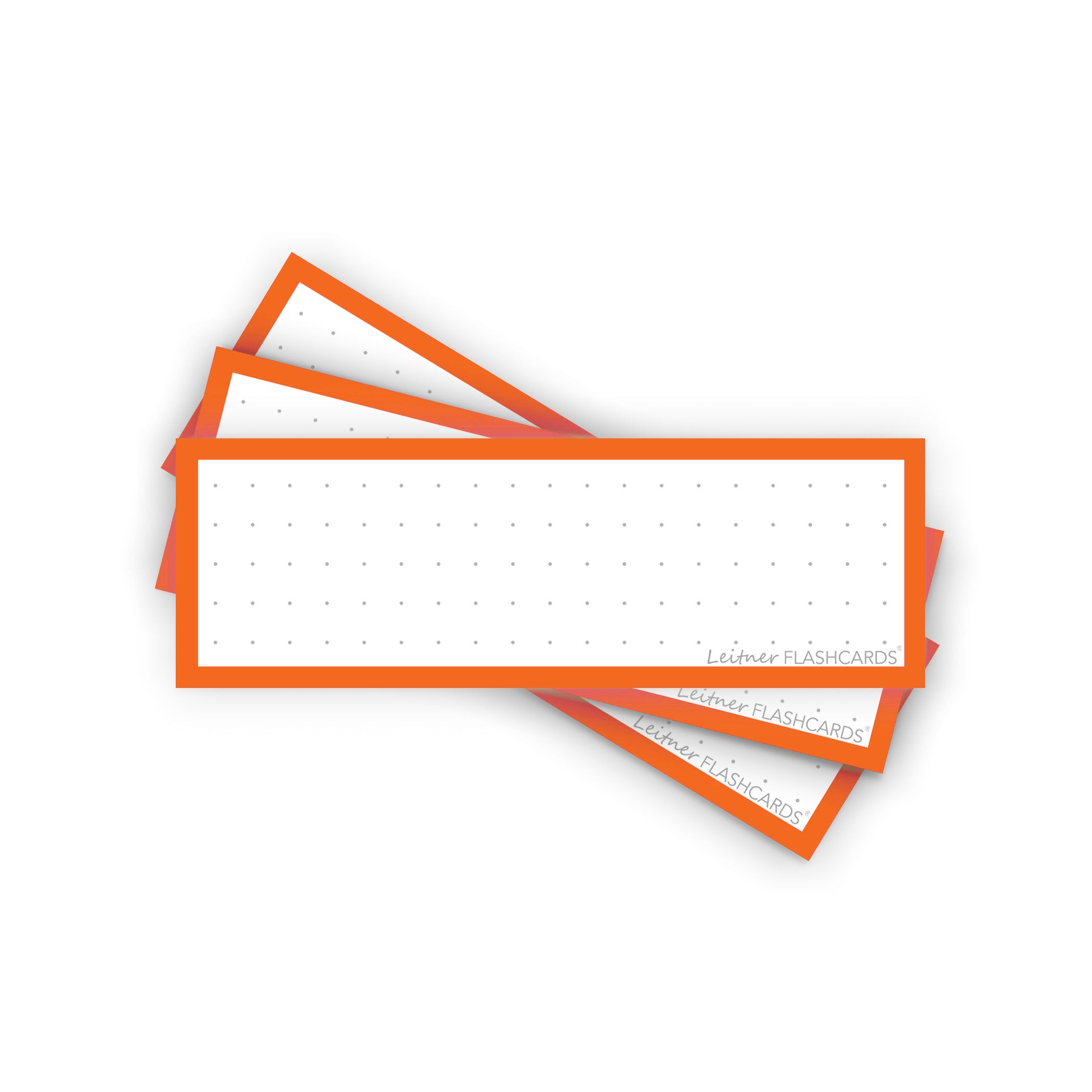 Leitner Vocabulary Cards Classic Dotted orange