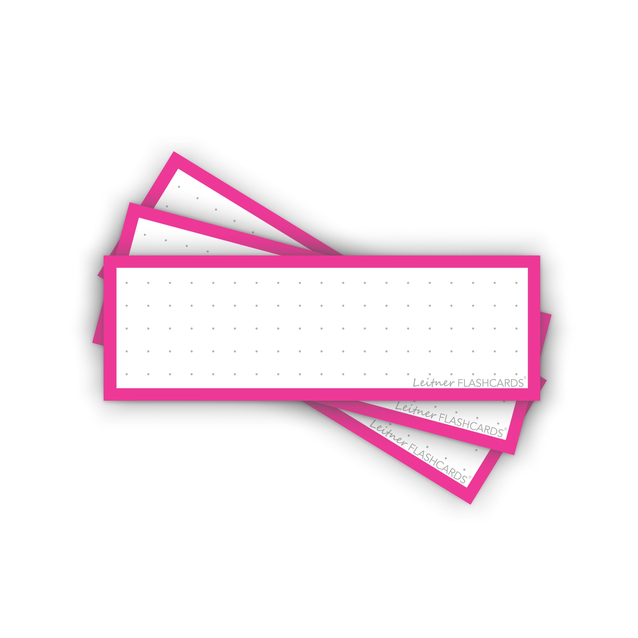 Leitner Vocabulary Cards Classic Dotted pink