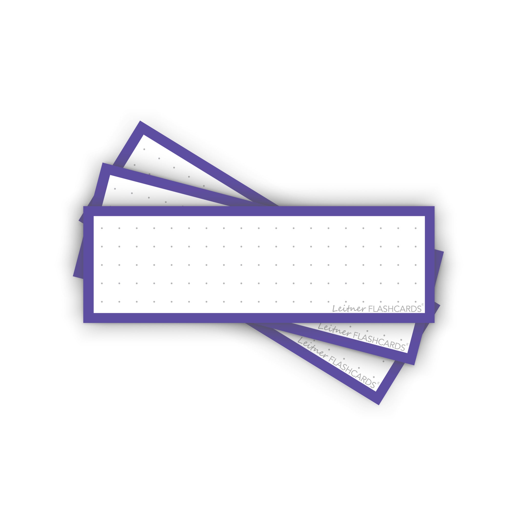 Leitner Vocabulary Cards Classic Dotted purple