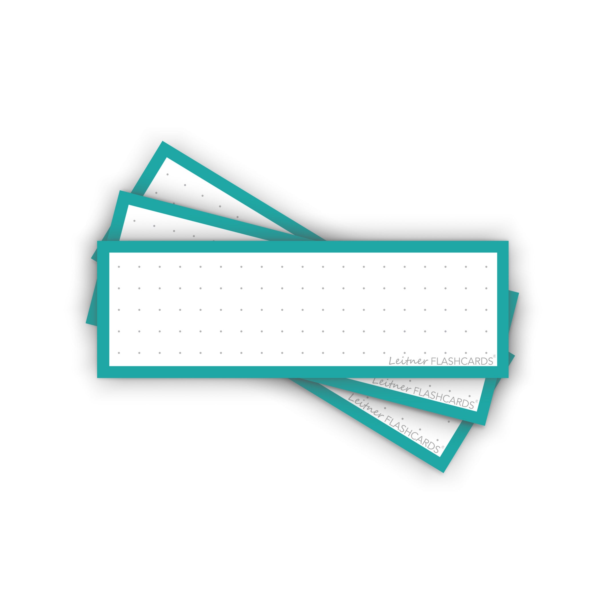 Leitner Vocabulary Cards Classic Dotted turquoise