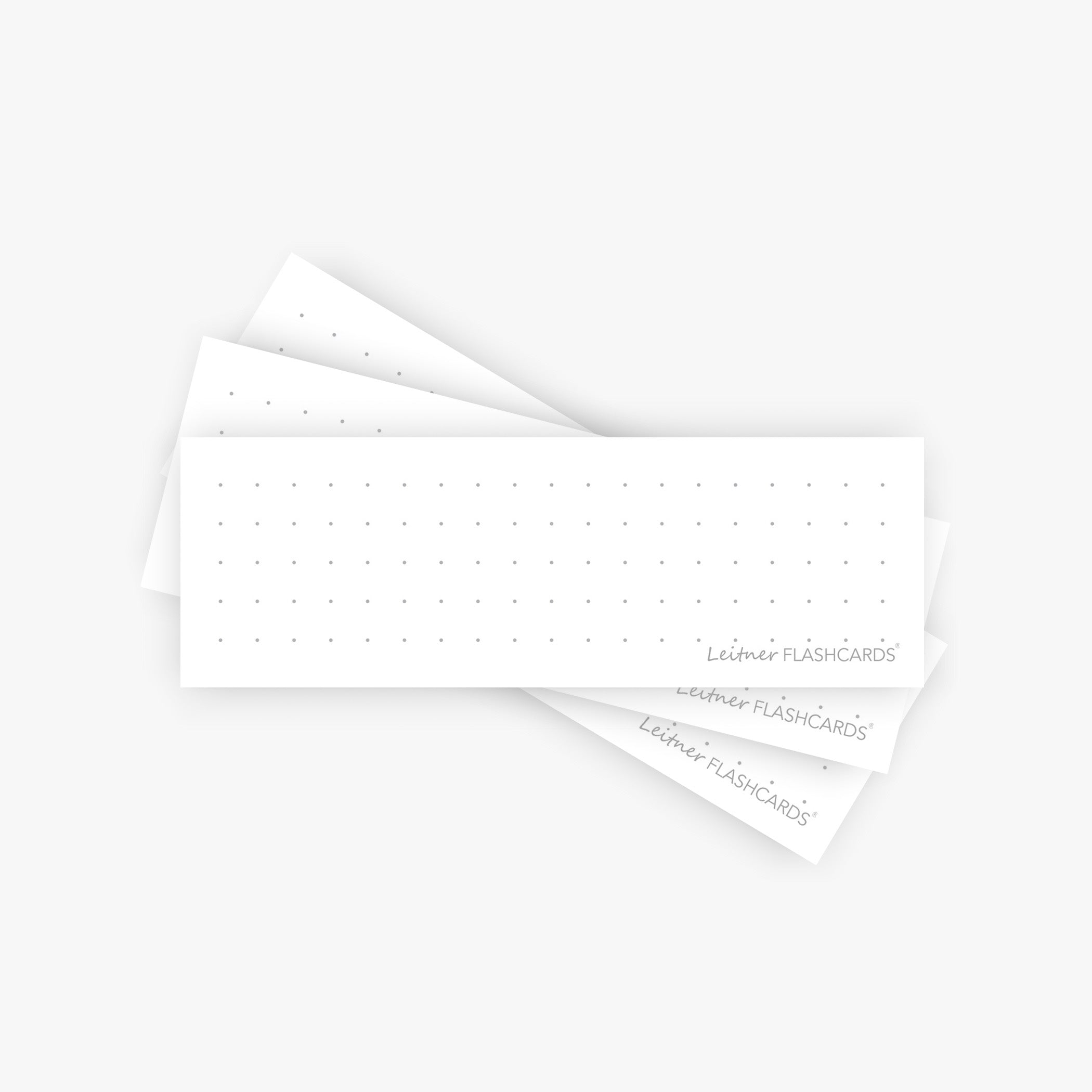 Leitner Vocabulary Cards Classic Dotted white