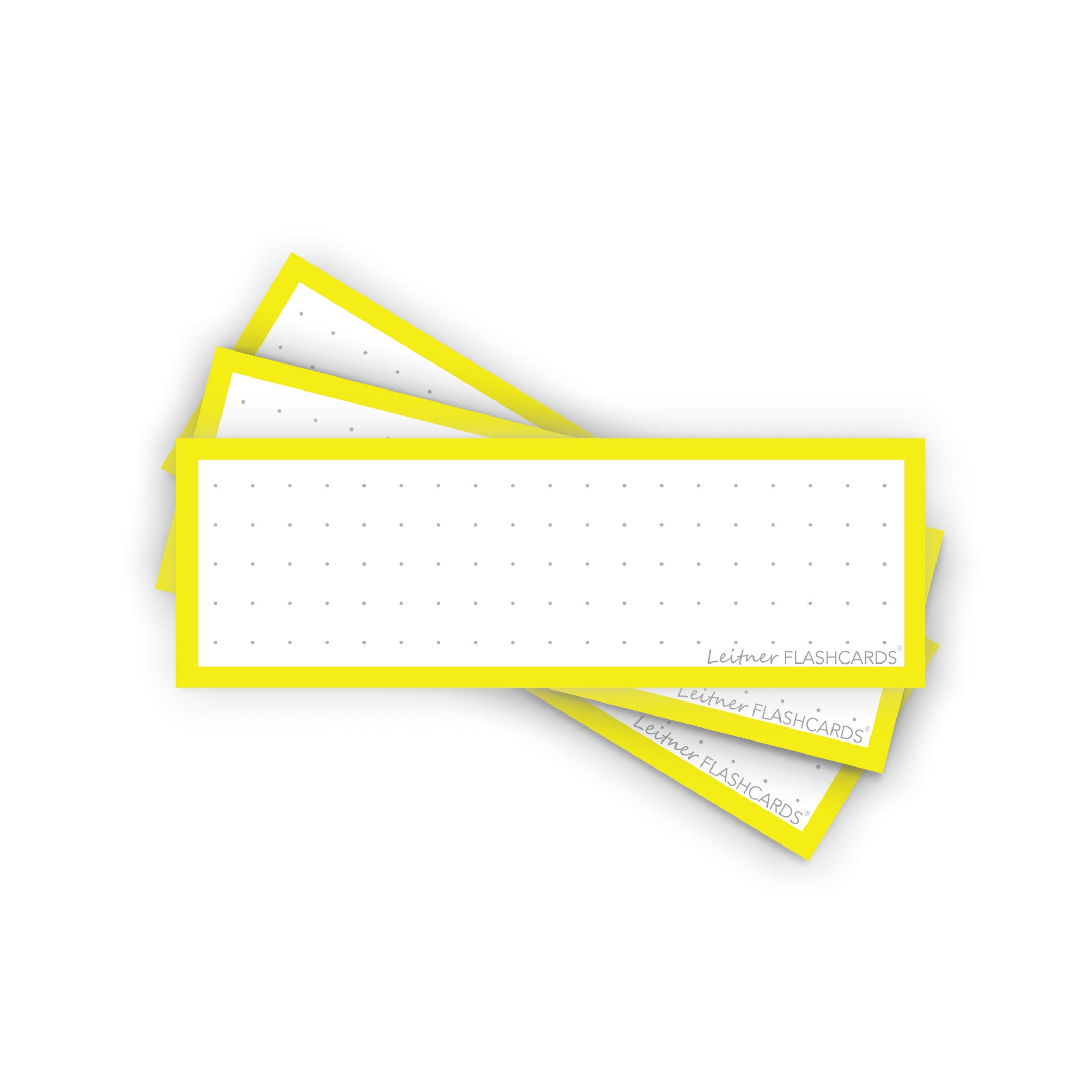 Leitner Vocabulary Cards Classic Dotted yellow