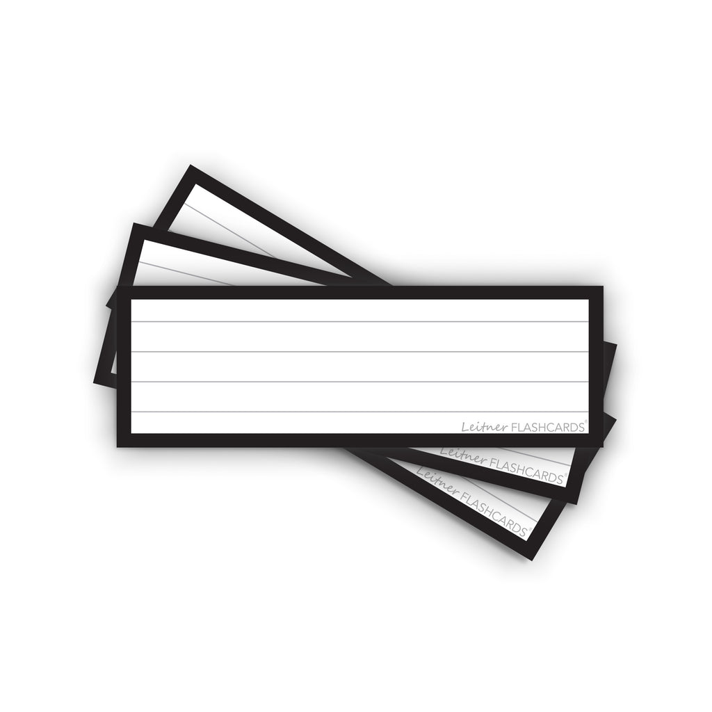 Leitner Vocabulary Cards Classic Lined black