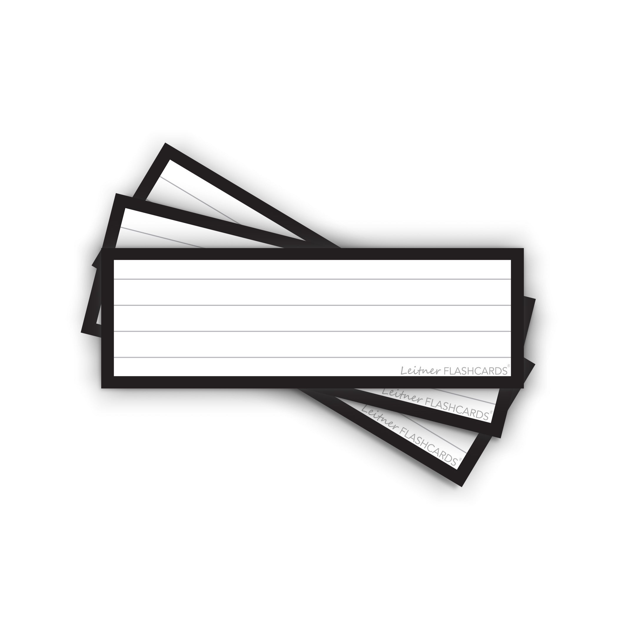 Leitner Vocabulary Cards Classic Lined black