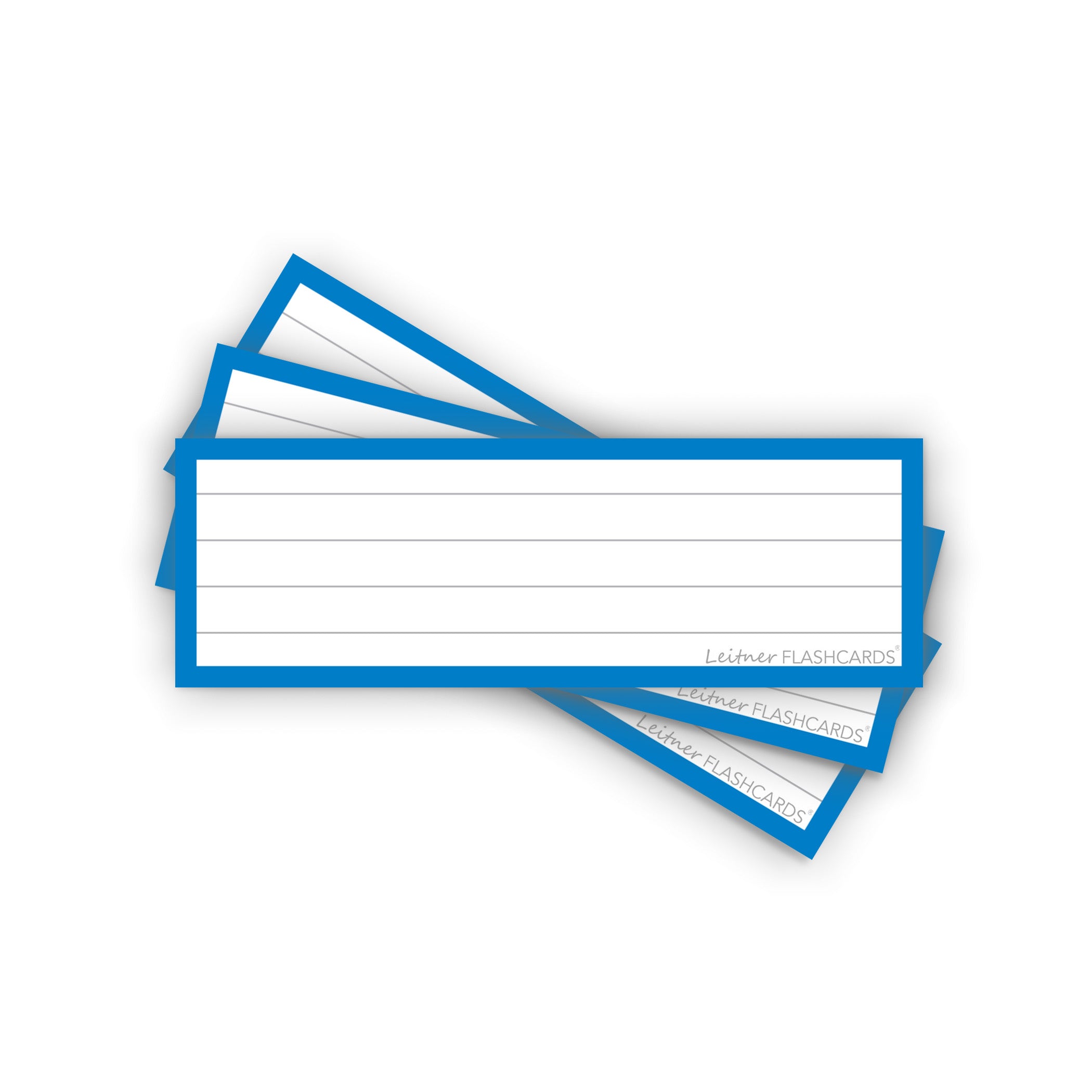 Leitner Vocabulary Cards Classic Lined blue