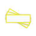Leitner Vocabulary Cards Classic Lined yellow