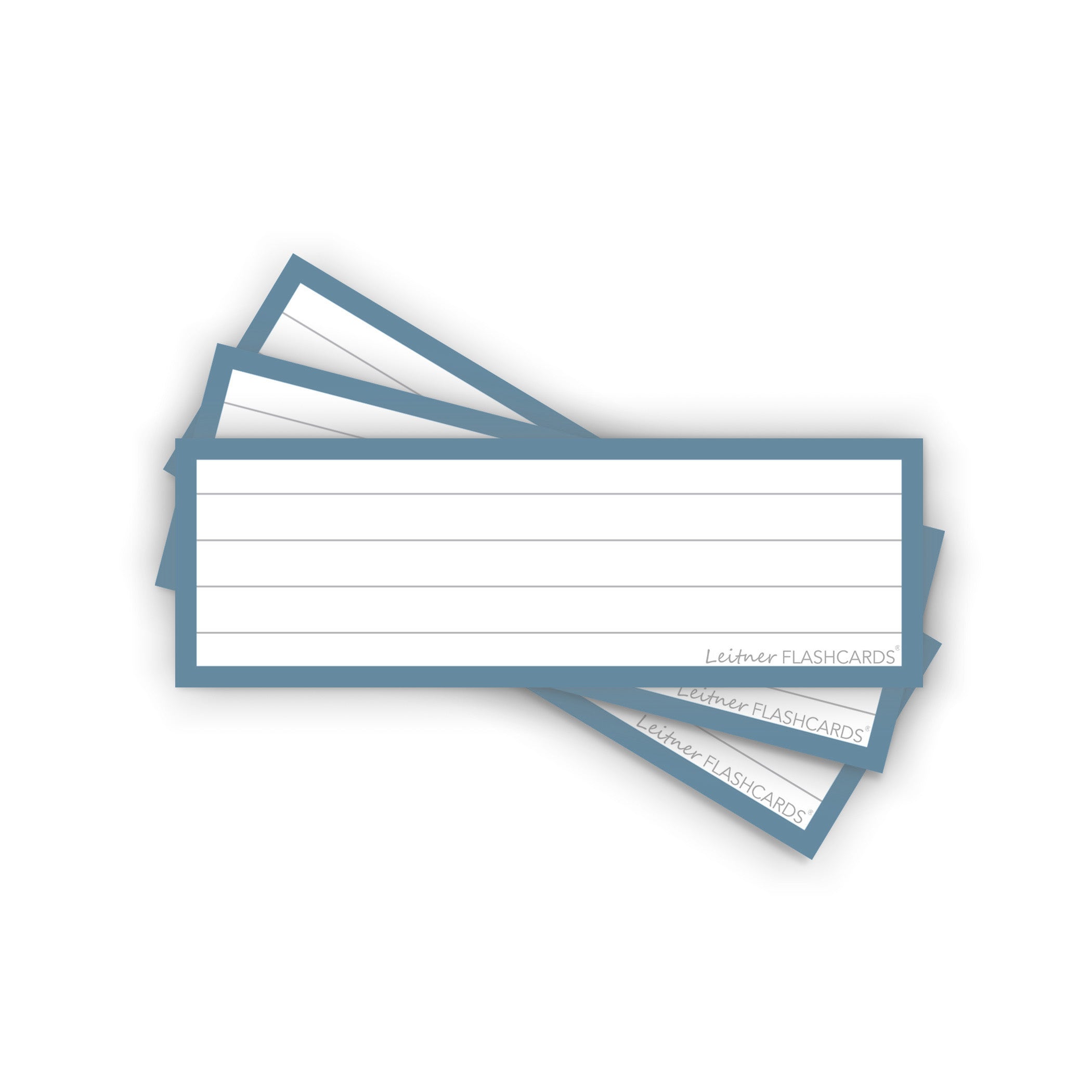 Leitner Vocabulary Cards Earth Lined blue