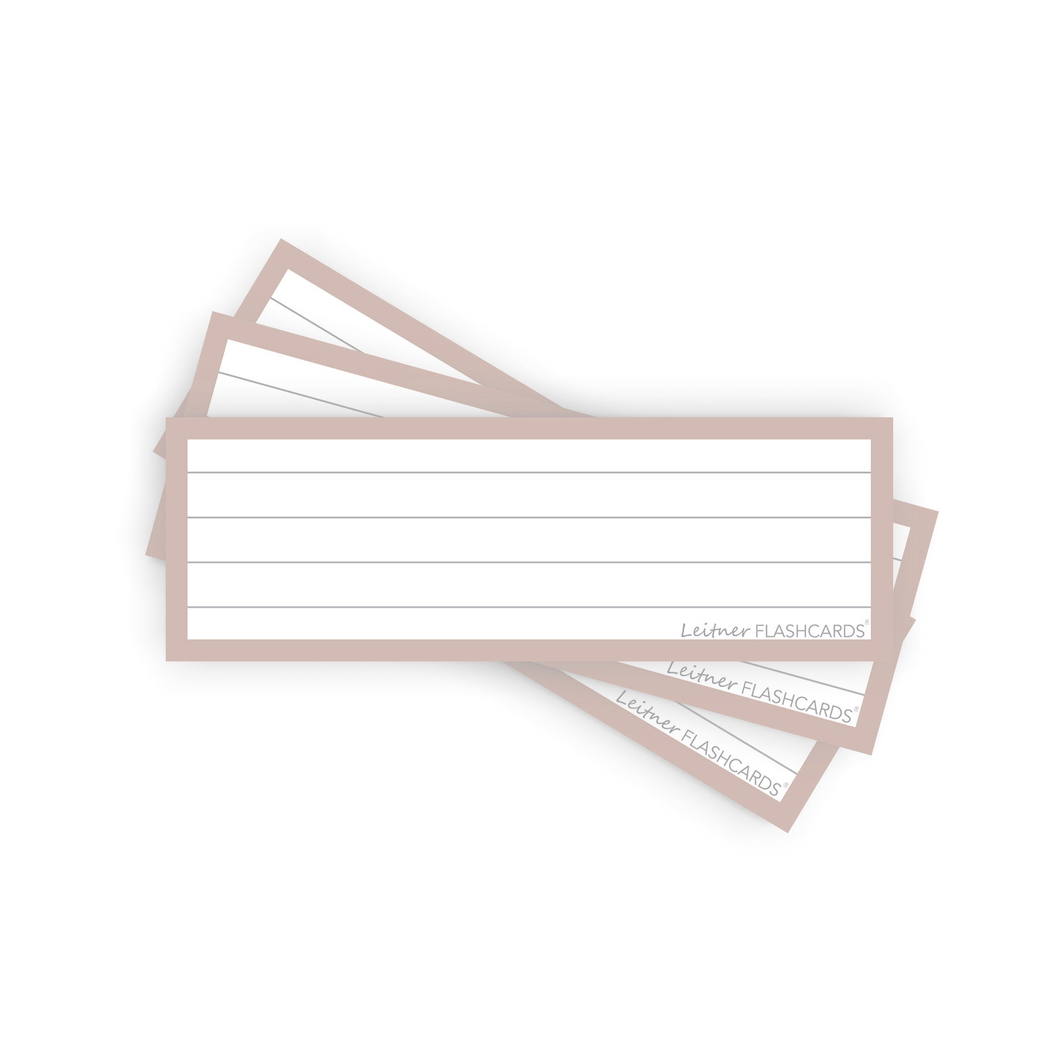 Leitner Vocabulary Cards Earth Lined greige