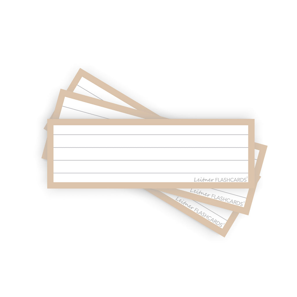 Leitner Vocabulary Cards Earth Lined sand