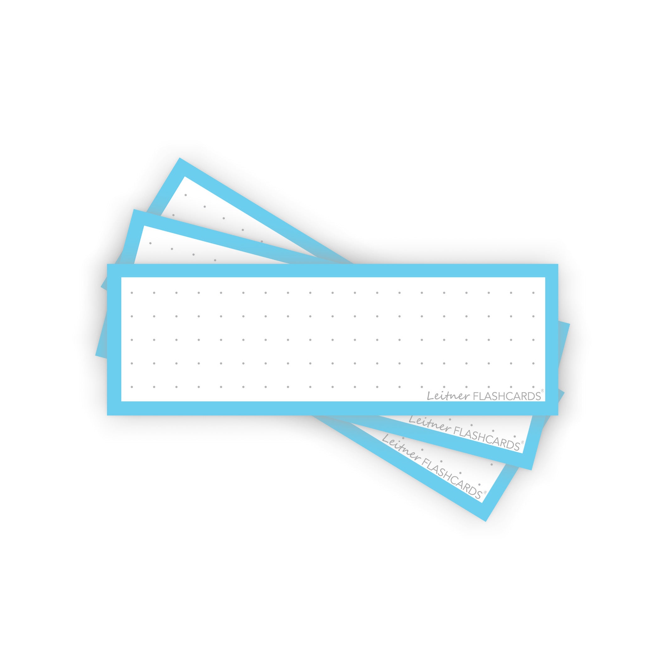 Leitner Vocabulary Cards Pastel Dotted blue
