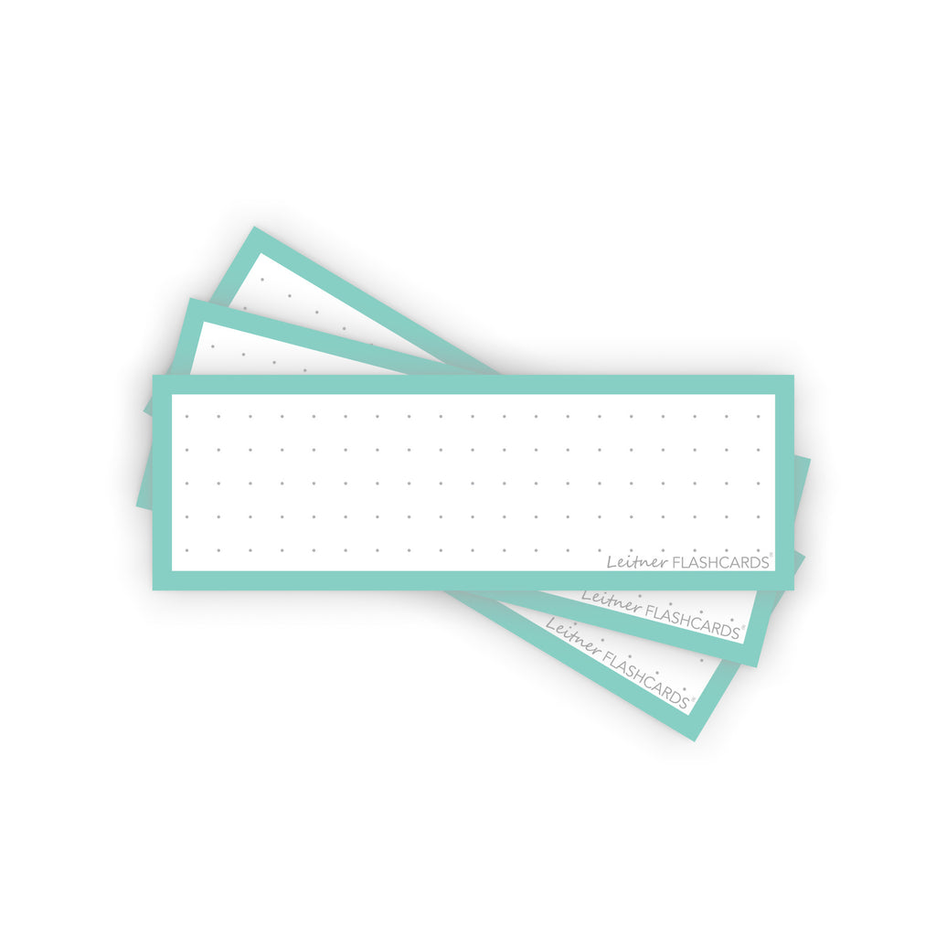 Leitner Vocabulary Cards Pastel Dotted green