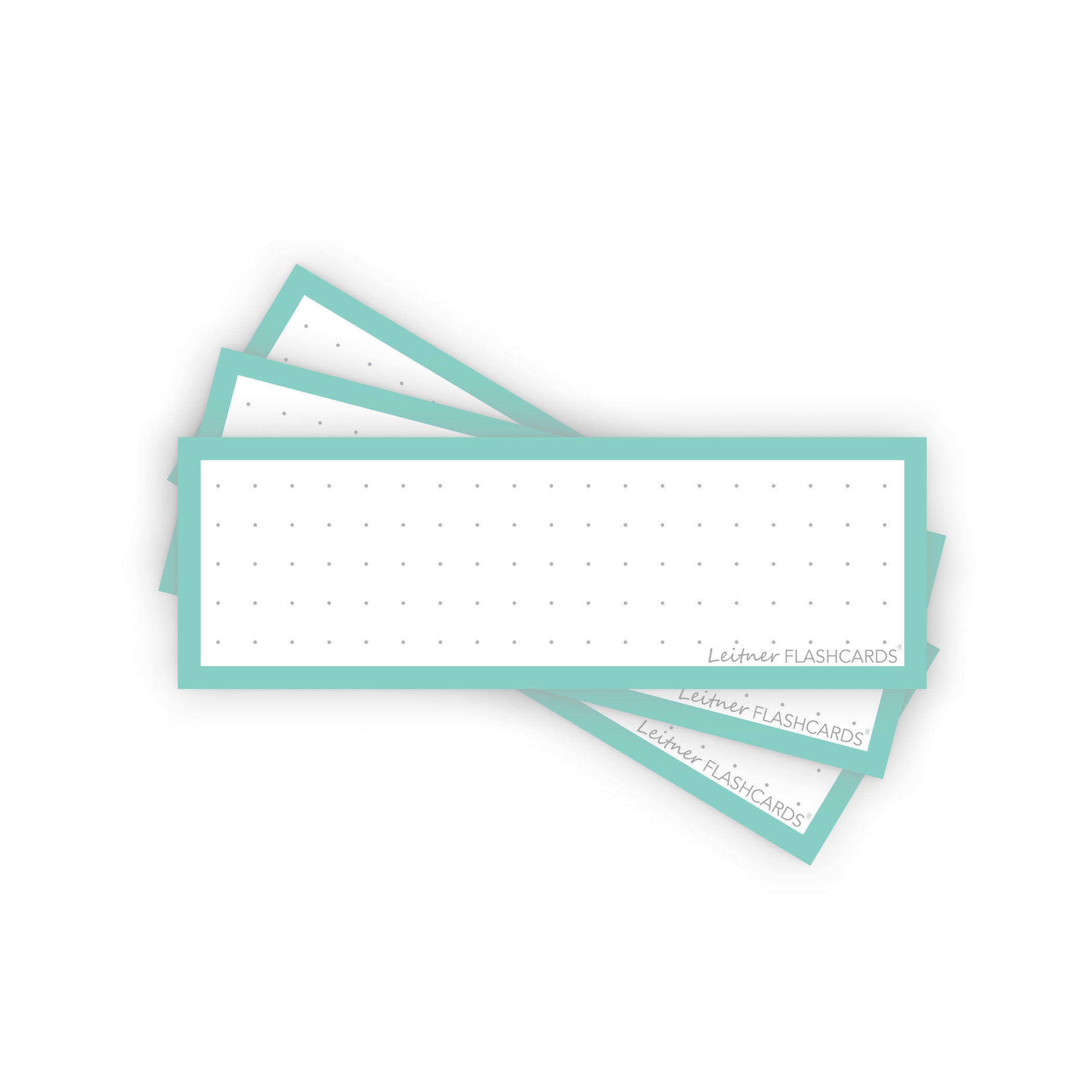 Leitner Vocabulary Cards Pastel Dotted green