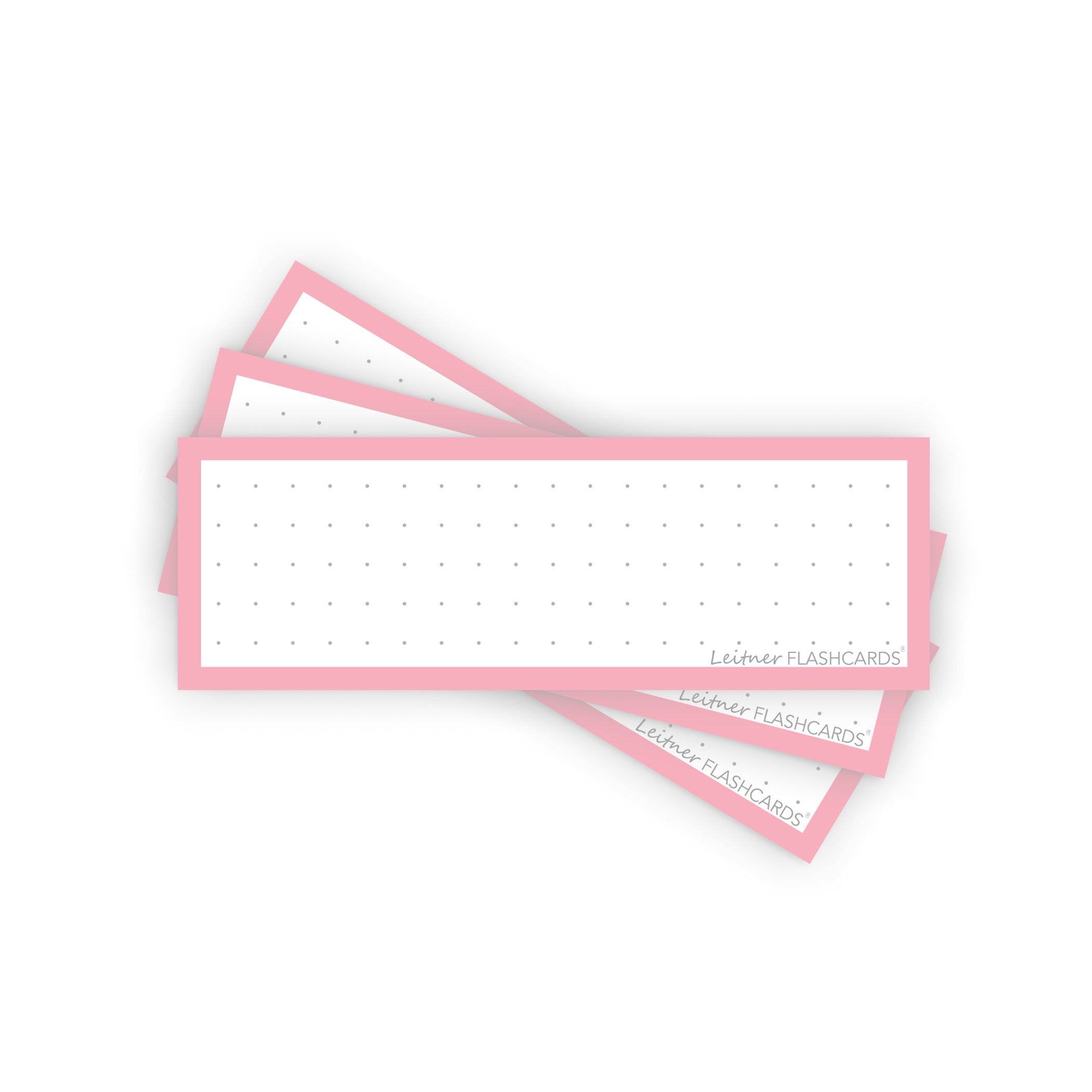 Leitner Vocabulary Cards Pastel Dotted pink