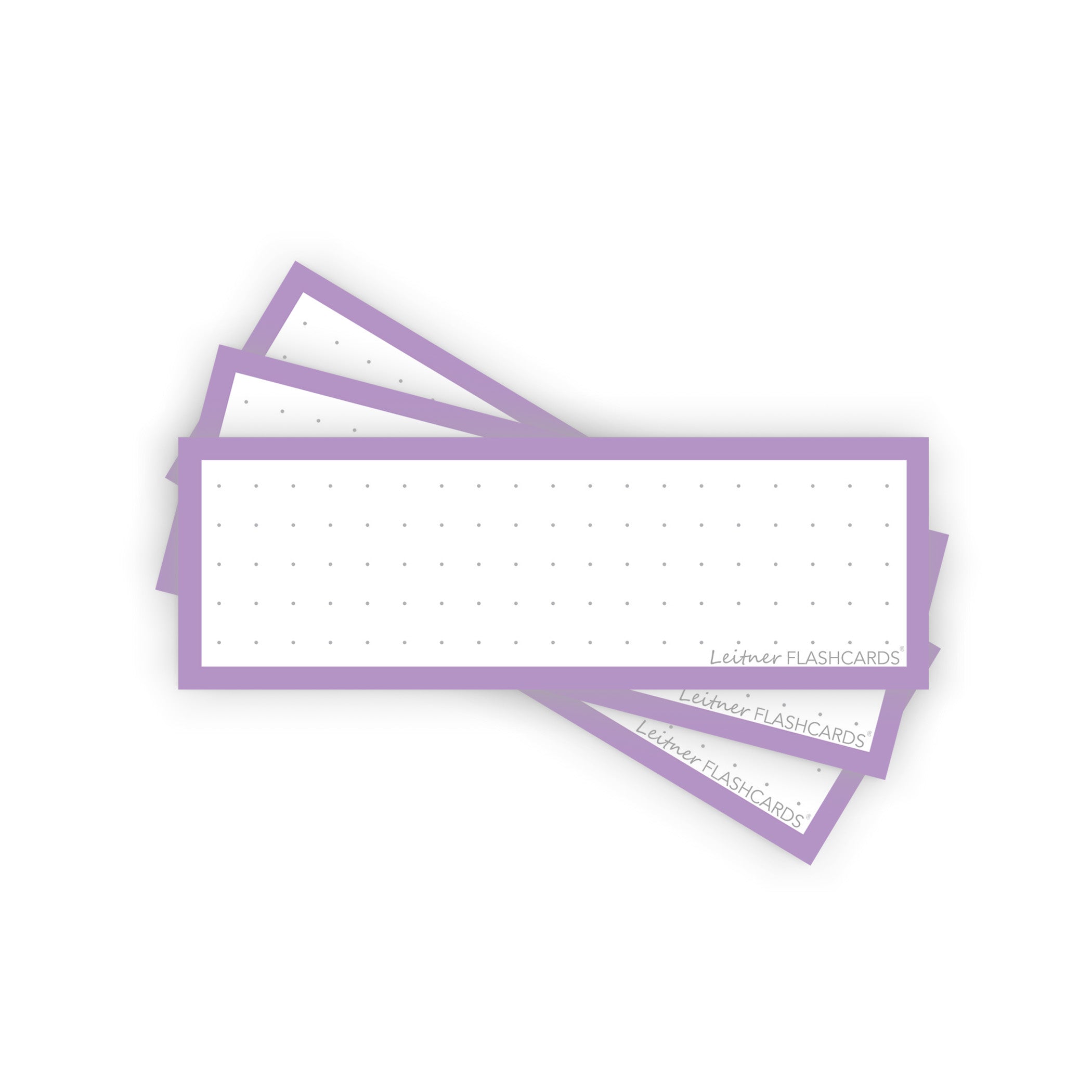 Leitner Vocabulary Cards Pastel Dotted purple
