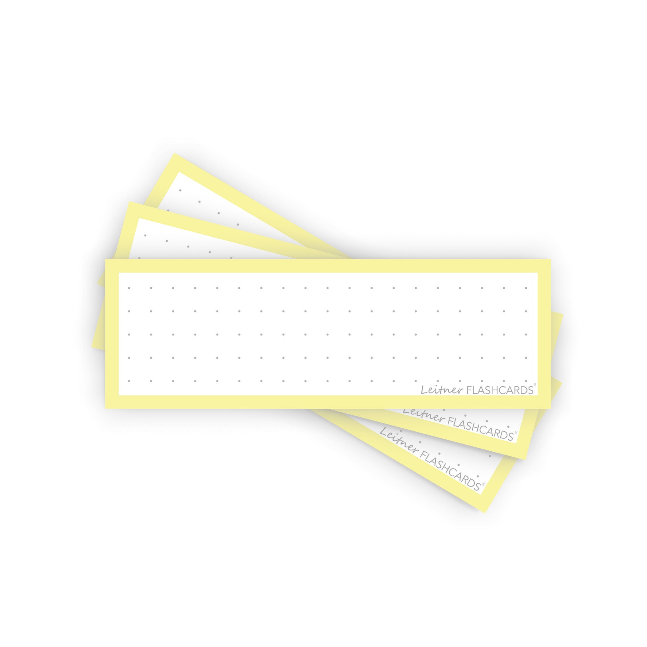 Leitner Vocabulary Cards Pastel Dotted yellow