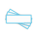 Leitner Vocabulary Cards Pastel Lined blue