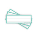 Leitner Vocabulary Cards Pastel Lined green