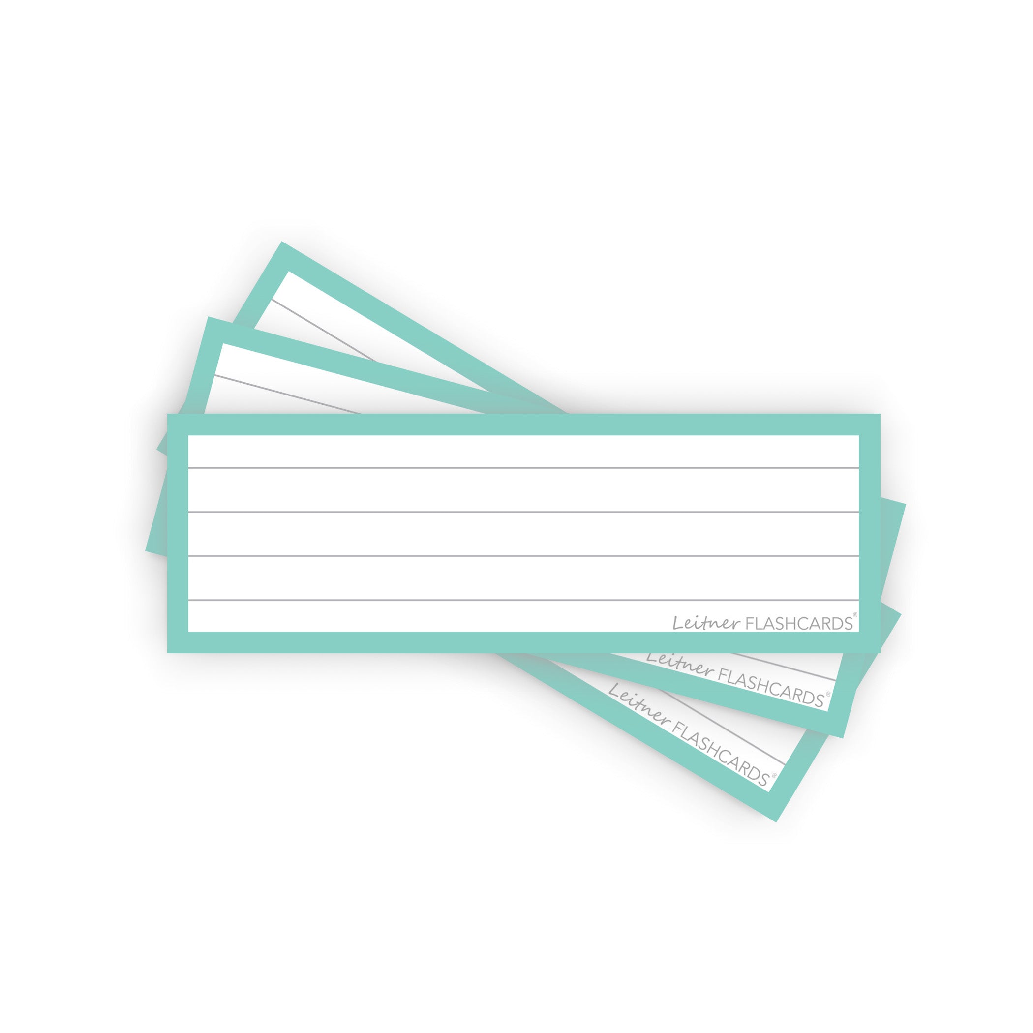 Leitner Vocabulary Cards Pastel Lined green