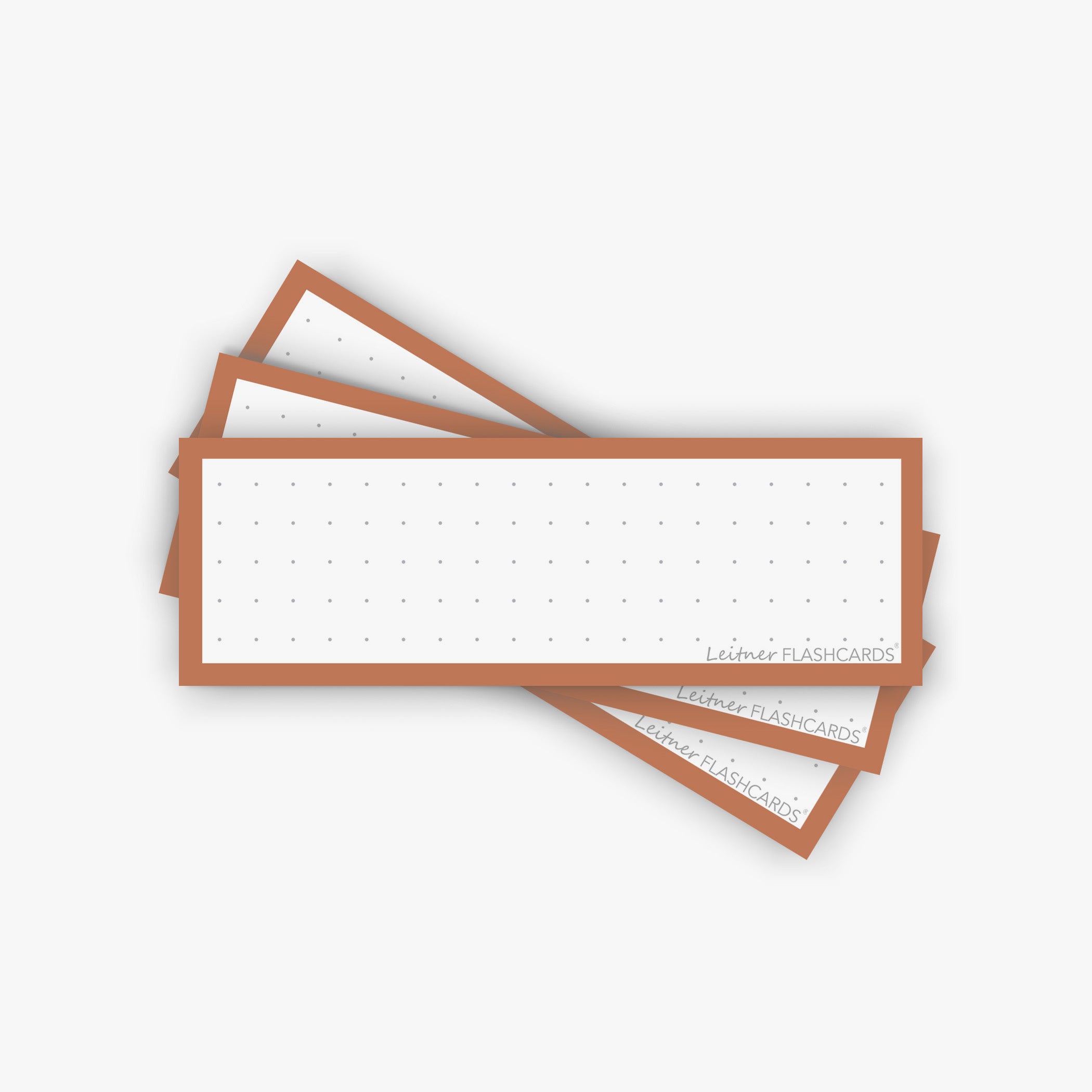 Leitner Vocabulary Cards Retro Dotted orange