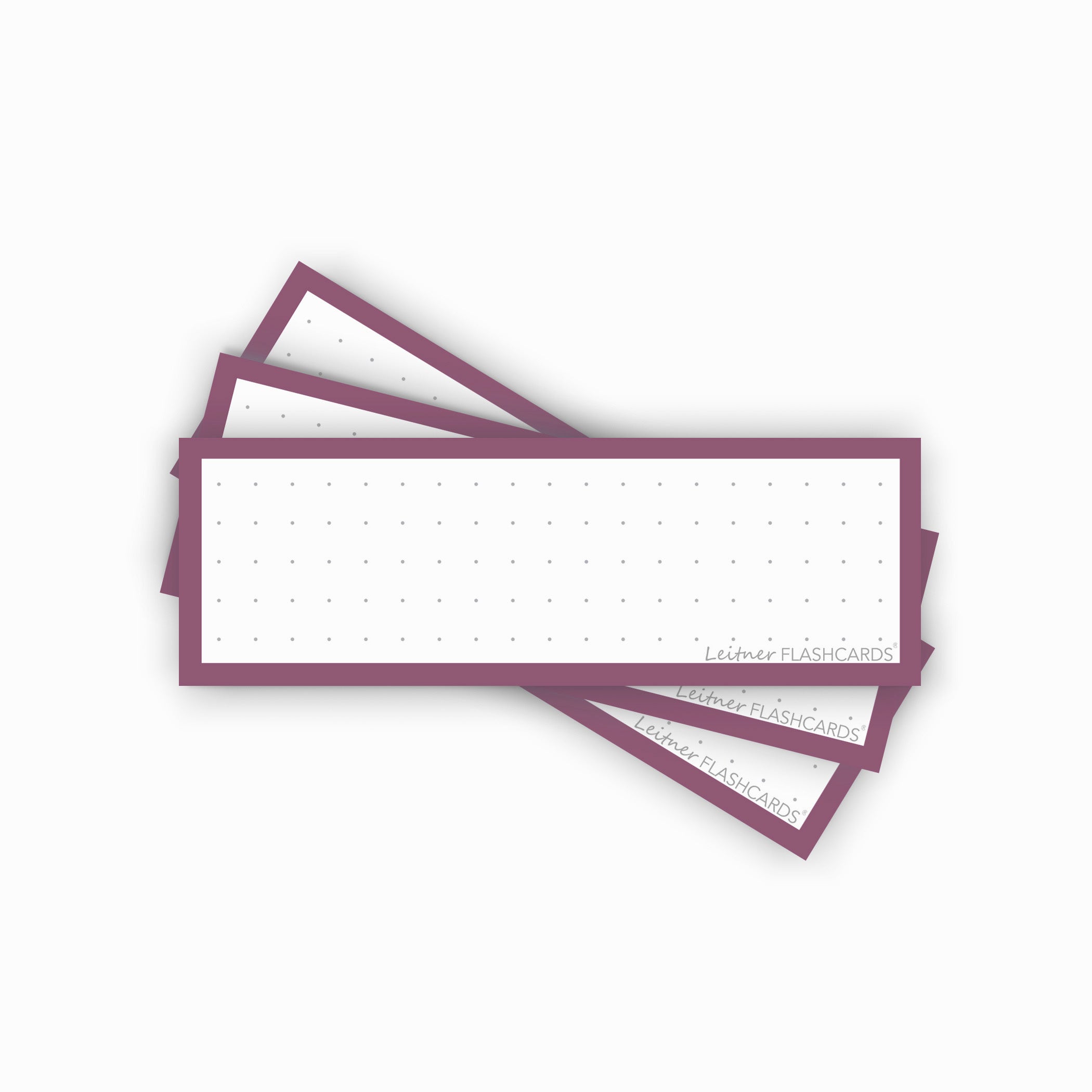 Leitner Vocabulary Cards Retro Dotted purple