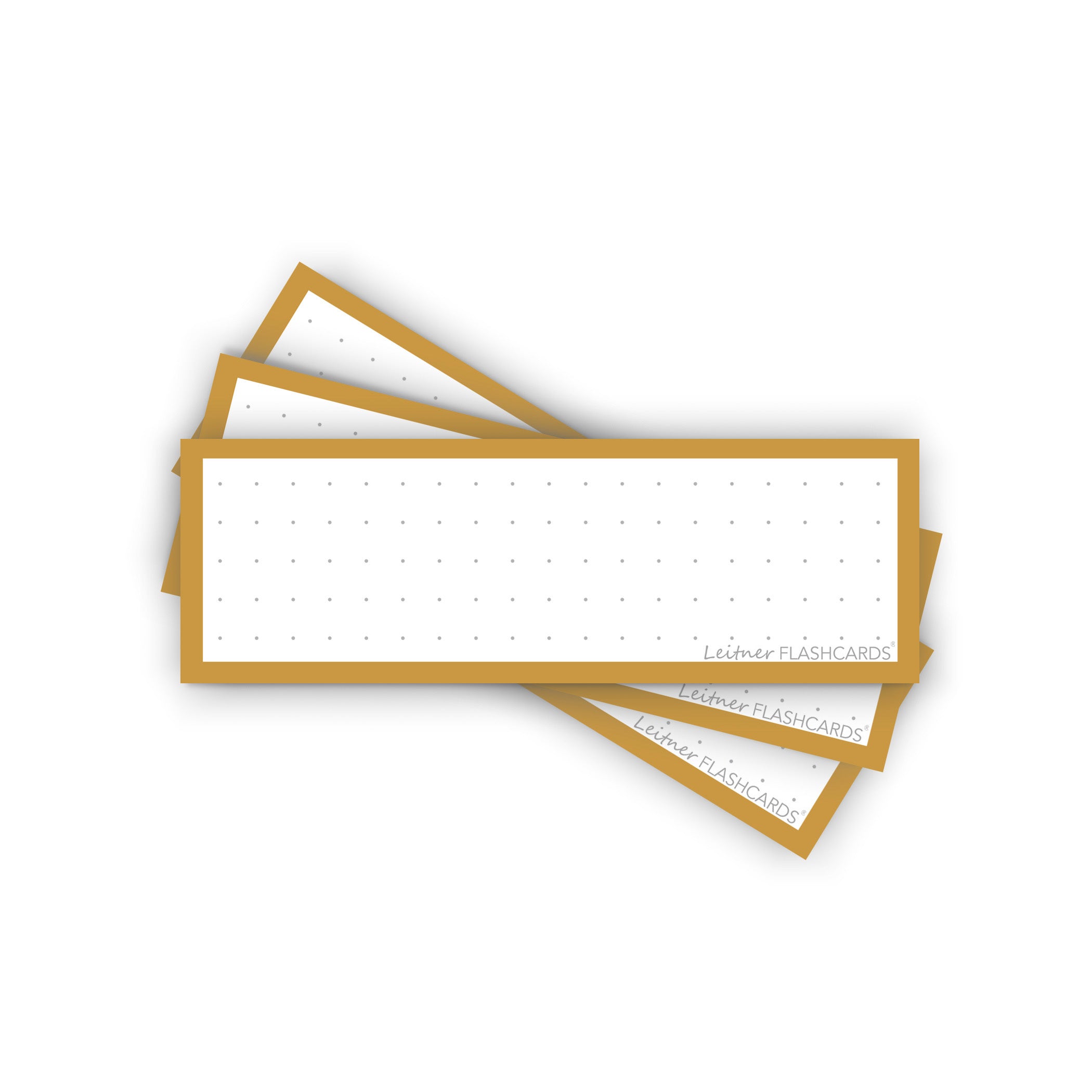 Leitner Vocabulary Cards Retro Dotted yellow