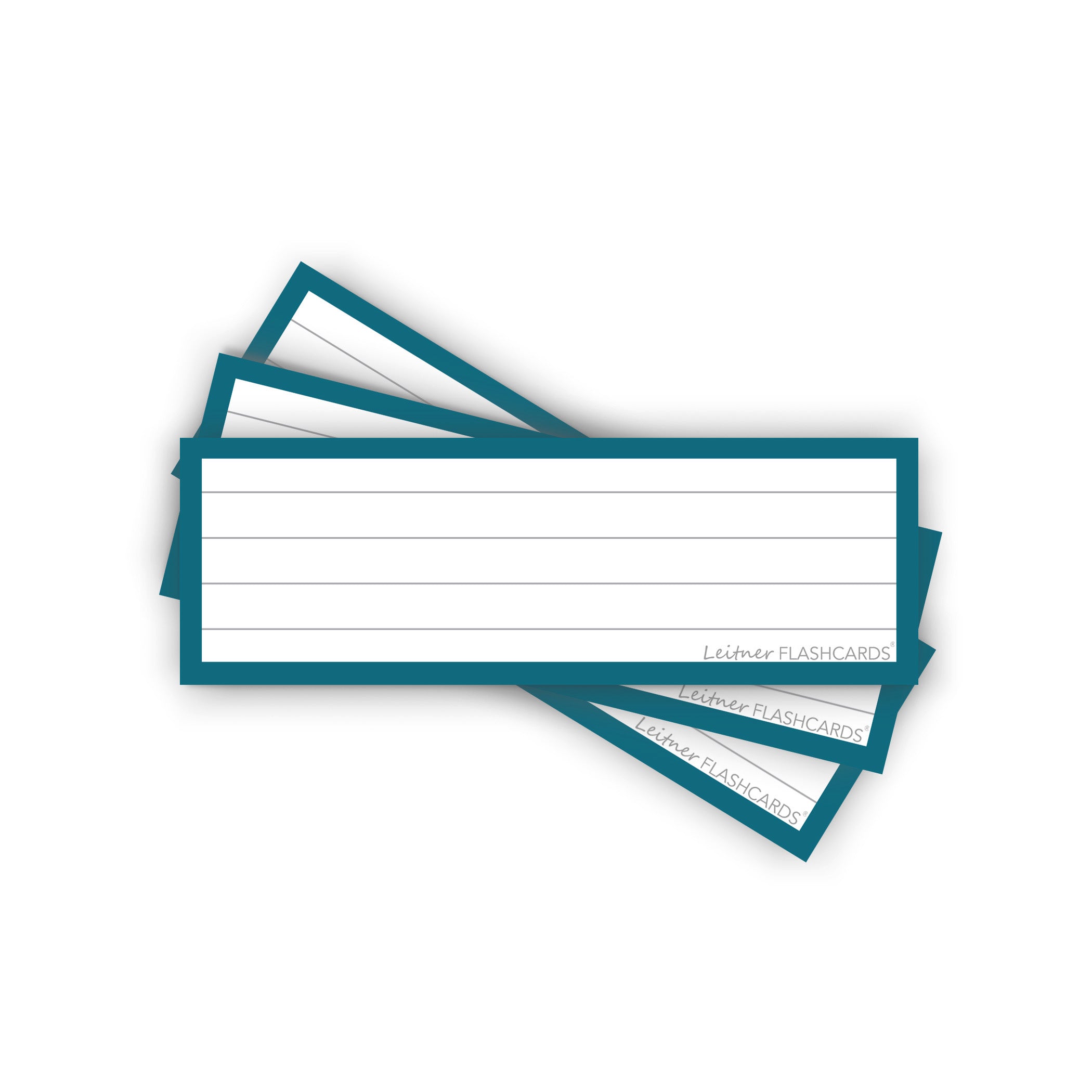 Leitner Vocabulary Cards Retro Lined blue